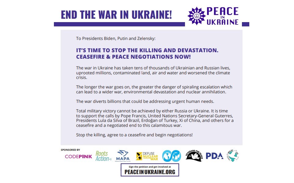 Peace In Ukraine Petition
